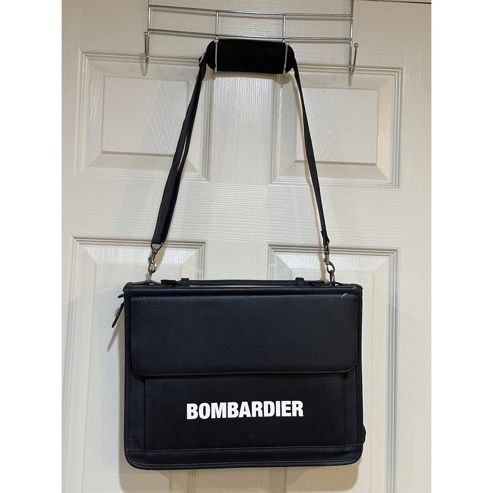 Bombardier Black Messenger Bag‎